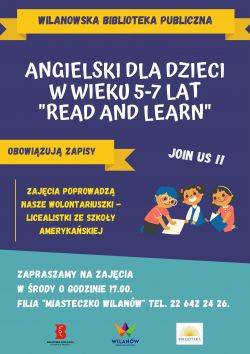 Zajęcia "Read and learn" - al. Rzeczypospolitej 14