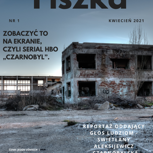 Okładka magazynu Fiszka nr 1 przedstawiające ruiny budynku
